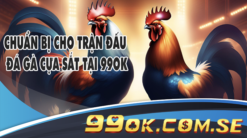 Hình ảnh các chiến kê dũng mãnh, chuẩn bị cho trận đấu đá gà cựa sắt tại 99OK.